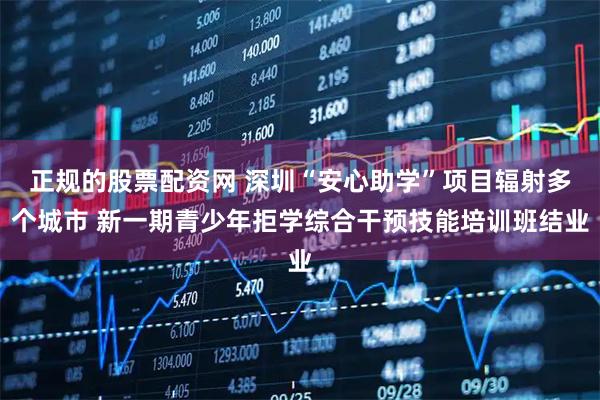 正规的股票配资网 深圳“安心助学”项目辐射多个城市 新一期青少年拒学综合干预技能培训班结业